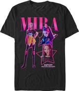 KPop Demon Hunters Mens KPop Demon Hunters Mira Super Star Logo T Shirt