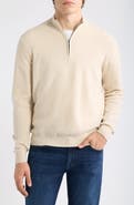 Peter Millar Crescent Texture Quarter Zip Sweater