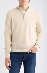 Peter Millar Crescent Texture Quarter Zip Sweater