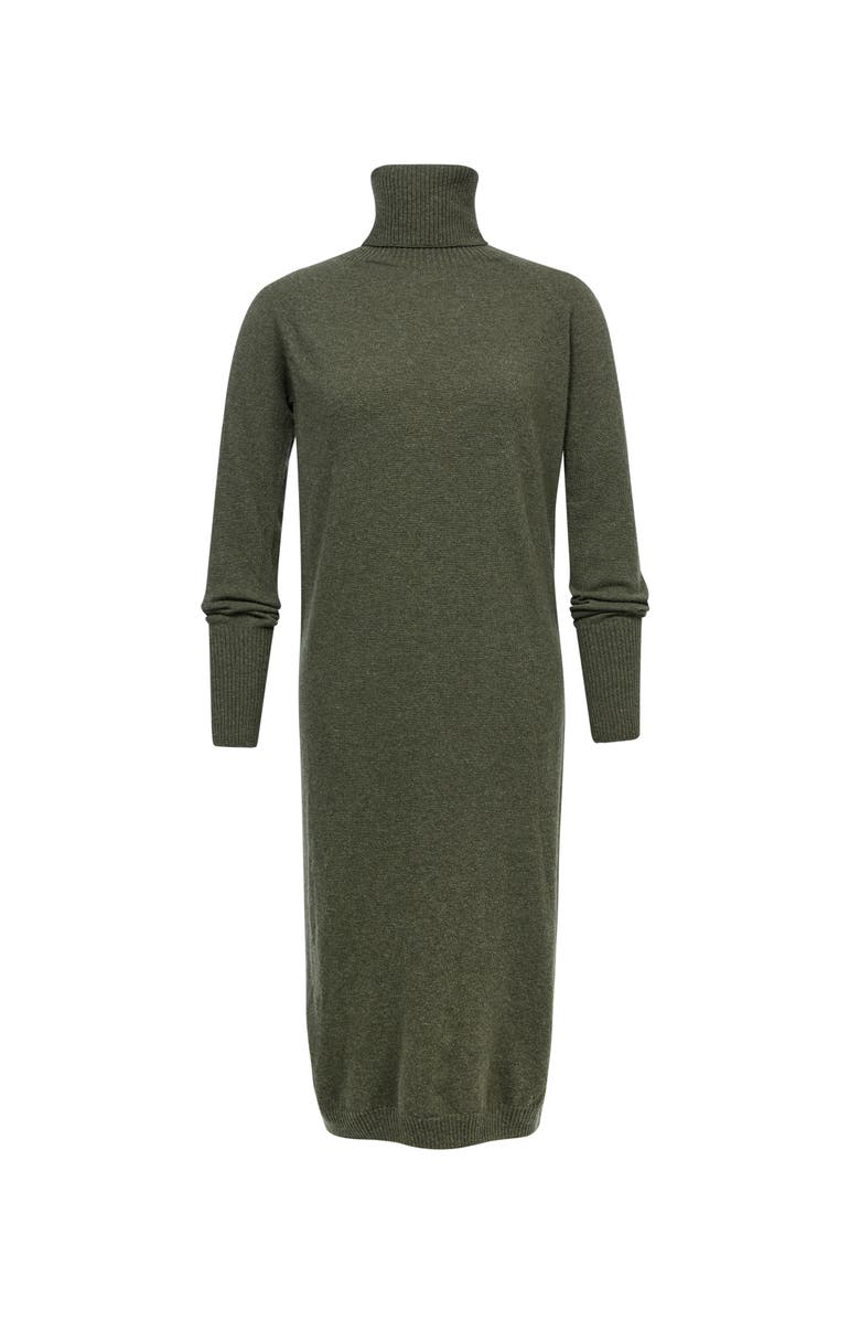 Celtic & Co. Supersoft Midi Turtleneck Dress, Alternate, color, Olive