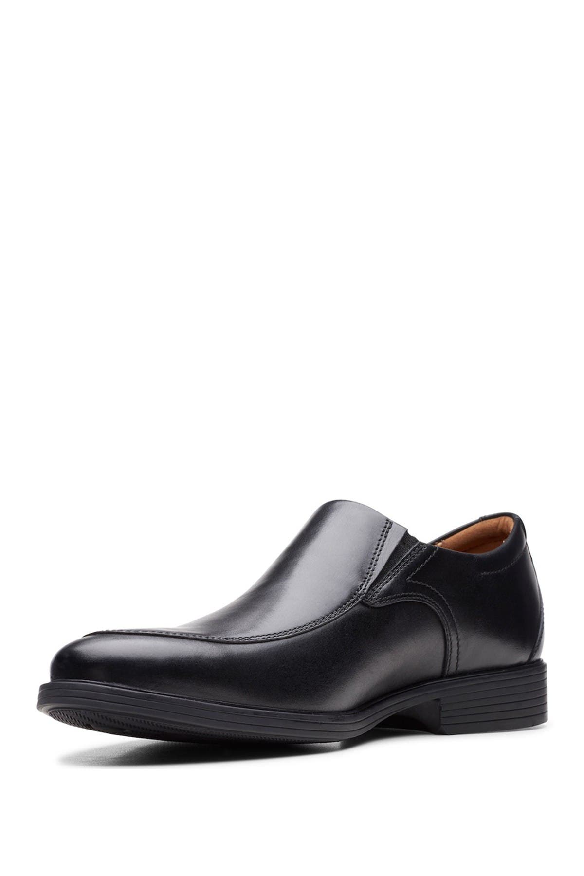 Clarks<sup>®</sup> Whiddon Step Slip-On Loafer - Wide Width Available, Alternate, color, Black Leather