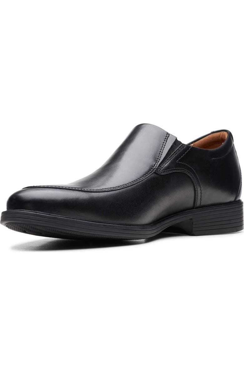 Clarks<sup>®</sup> Whiddon Step Slip-On Loafer - Wide Width Available, Alternate, color, Black Leather