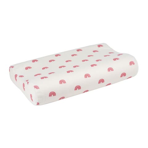 Ergonomic Memory Foam Pillow with Fitted Pattern Pillowcase