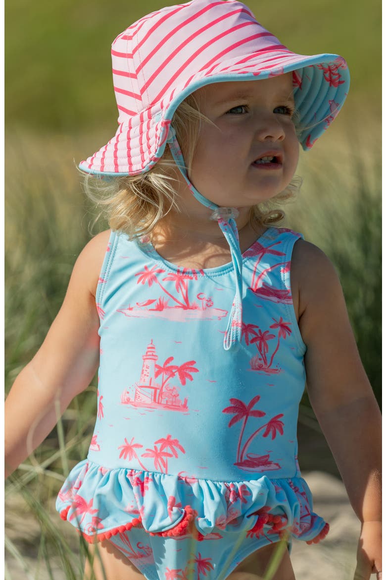 Kids' Lighthouse One-Piece Swimsuit, Alternate, color, BLUE