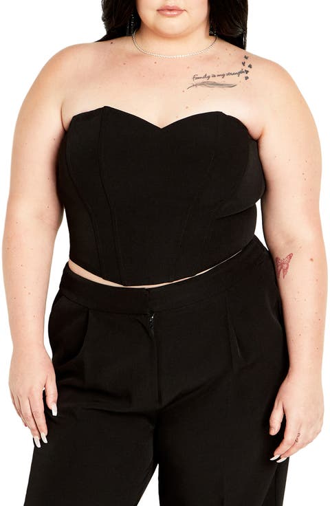 Alexis Strapless Corset Top (Plus)