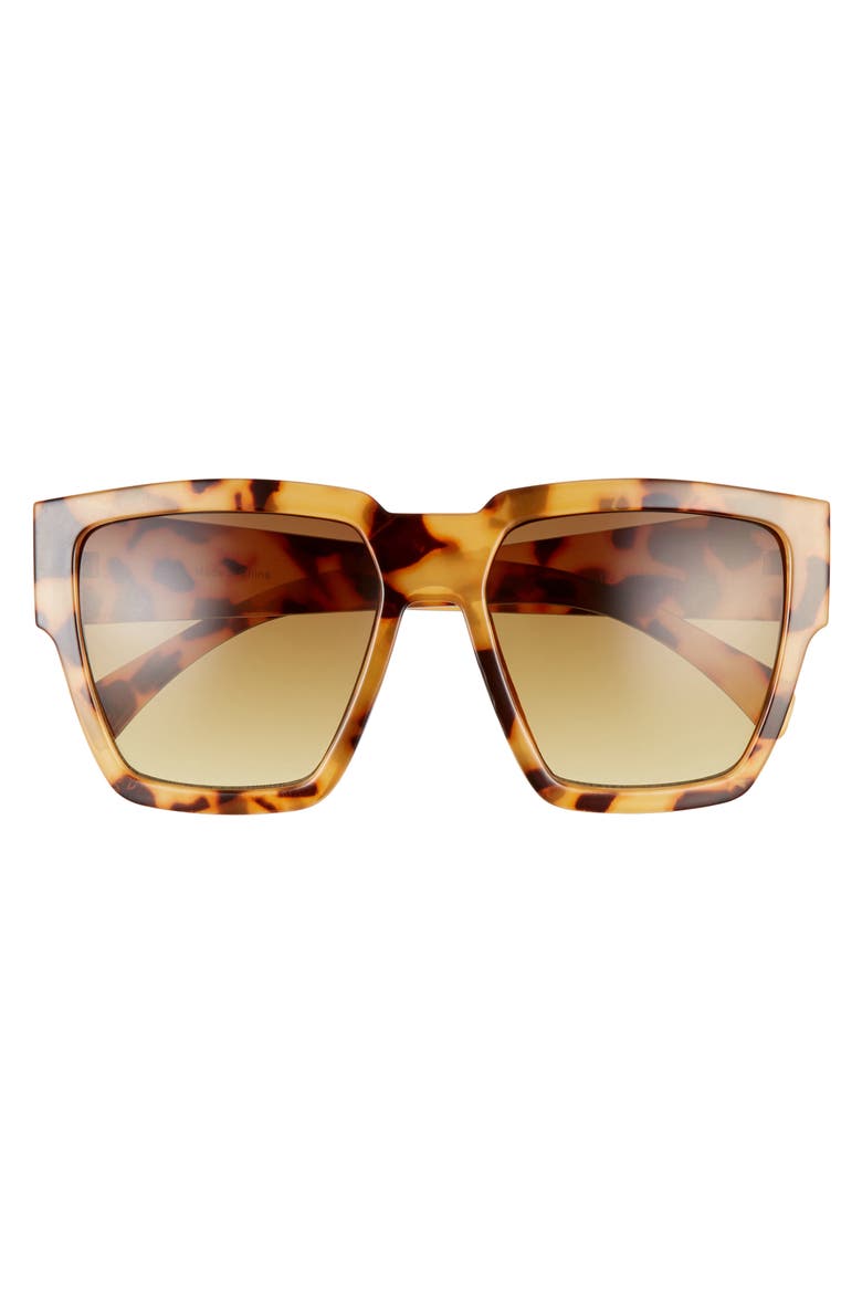 55mm Gradient Square Sunglasses, Alternate, color, YELLOW/ TORTOISE