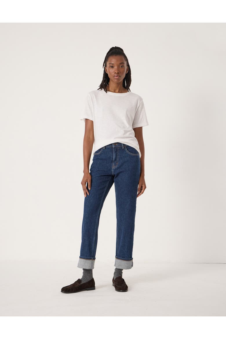 Agnes 2.0 Turn Up Jeans, Alternate, color, Vintage Blue Wash