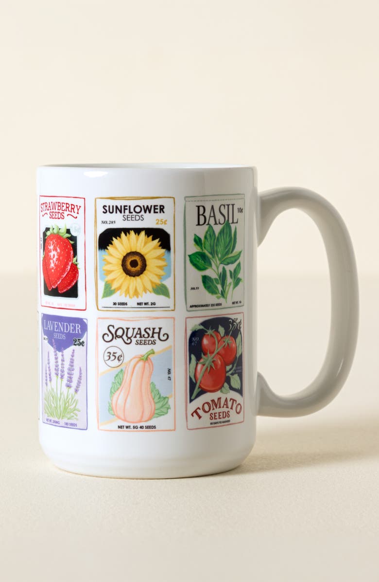 Uncommon Goods Gardener's Daily Interactive QR Mug, Main, color, Multi