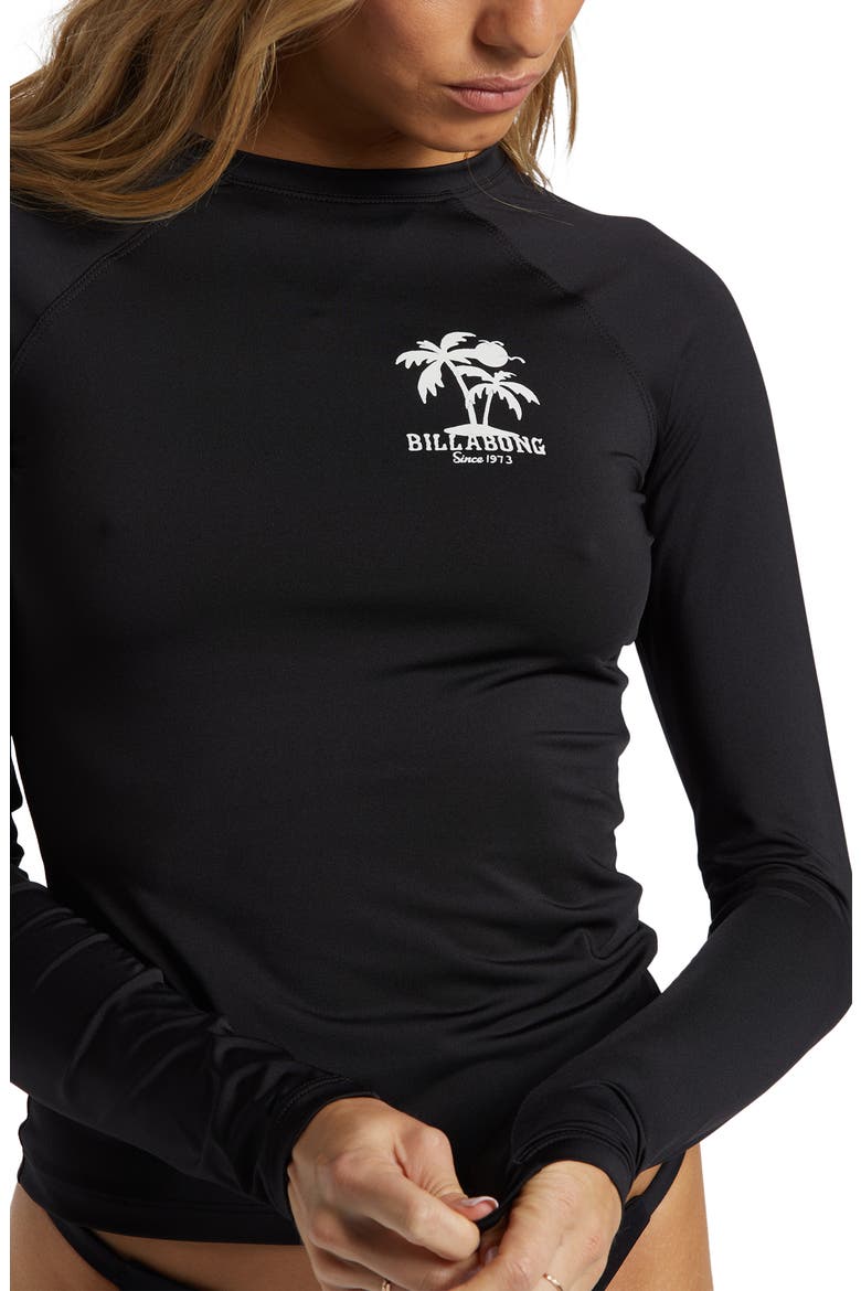 Sol Searcher Long Sleeve Cover-Up Rashguard, Alternate, color, BLACK PEBBLE