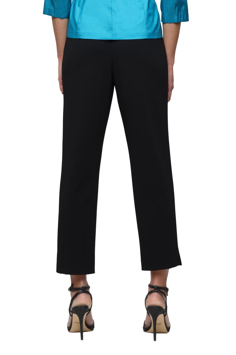 Stretch Crepe Slim Fit Pants, Alternate, color, BLACK