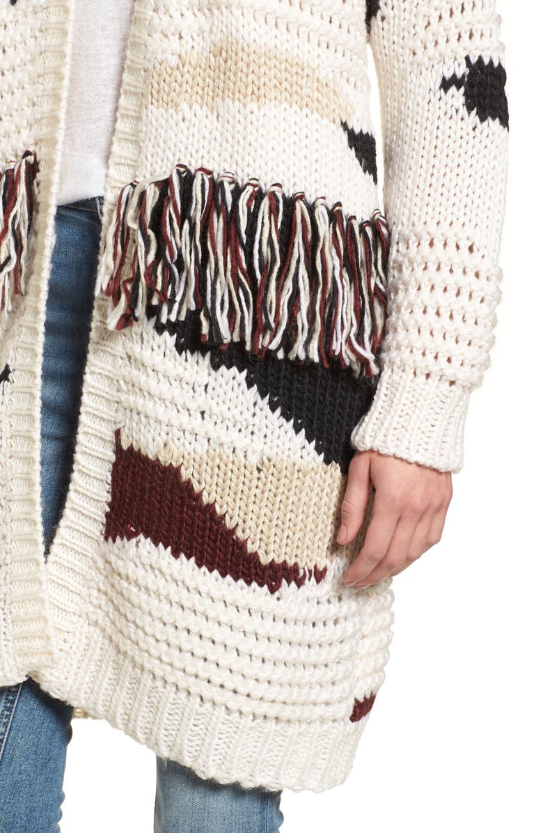 Willow & Clay Chunky Fringe Cardigan, Alternate, color, 