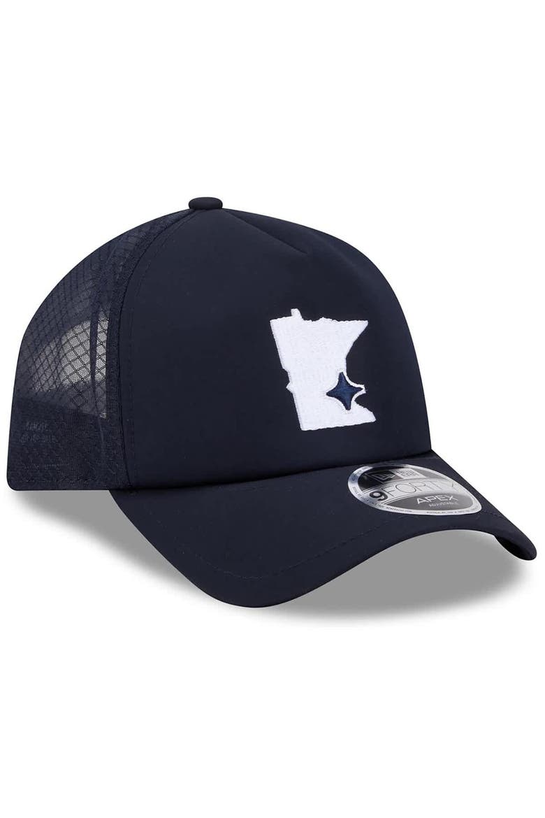 Men's New Era Navy Minnesota Twins 2026 Batting Practice Alternate Apex 9FORTY Adjustable Hat, Alternate, color, Navy