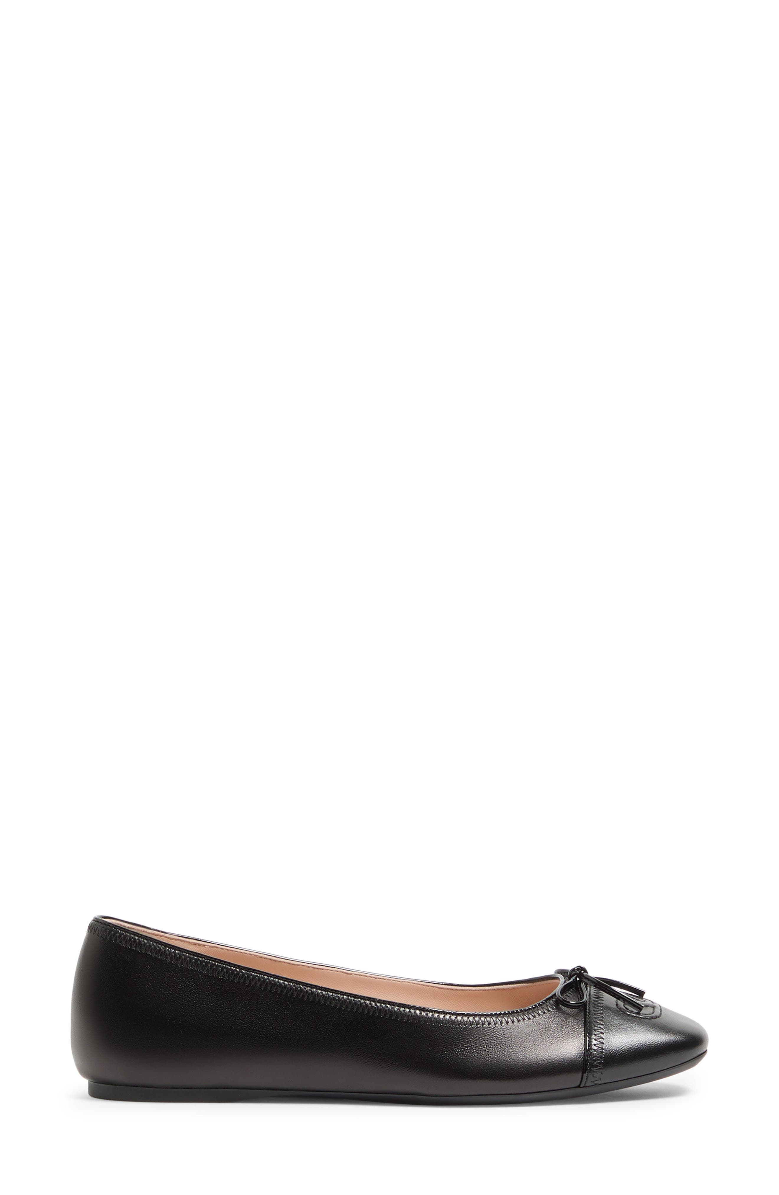 Valentino VLOGO Signature Ballerina Flat, Alternate, color, Black