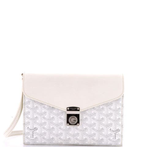 Chypre Wallet on Strap Coated Canvas with Leather