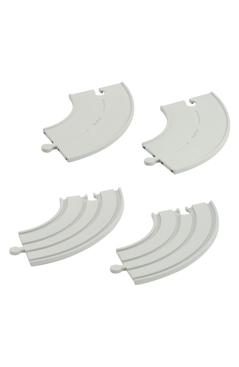 PlanToys<sup>®</sup> Rubber Road & Rail Extension Tracks, Main, color, White