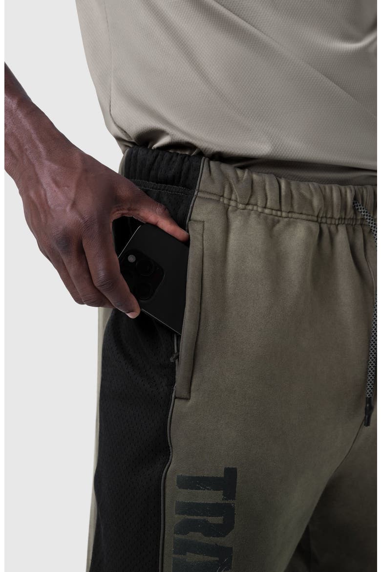 Tech Terry Mesh Panel Sweatpants, Alternate, color, Olive "Blade TD"