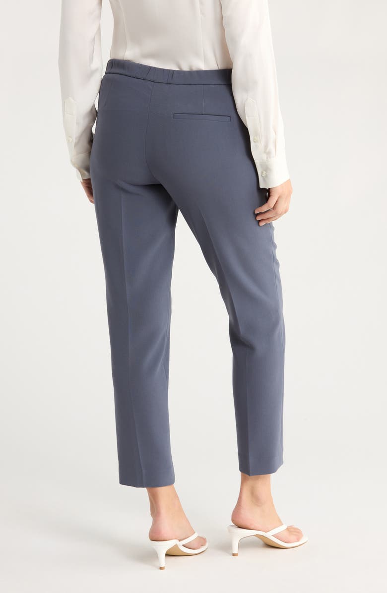 Theory Treeca Flat Front Crop Pull-On Pants, Alternate, color, Blgr