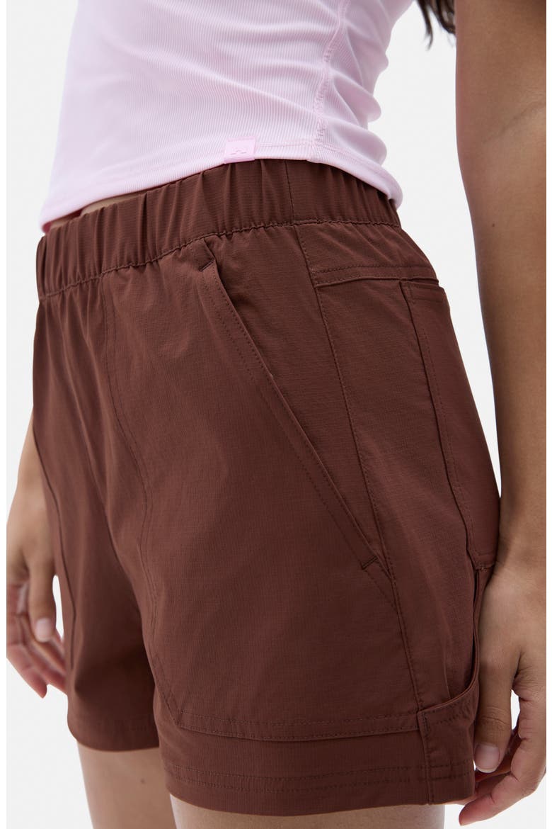 Bastille Trail Shorts, Alternate, color, BRUNETTE