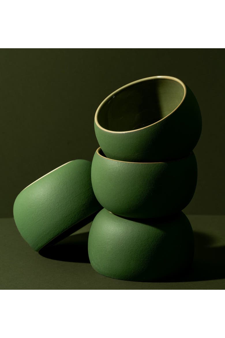 Le Kuisto Dinnerware Set, Alternate, color, Matte Green/ Shiny Green