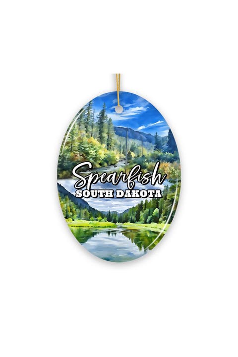 Spearfish South Dakota Black Hills Wildlife Oval Ornament