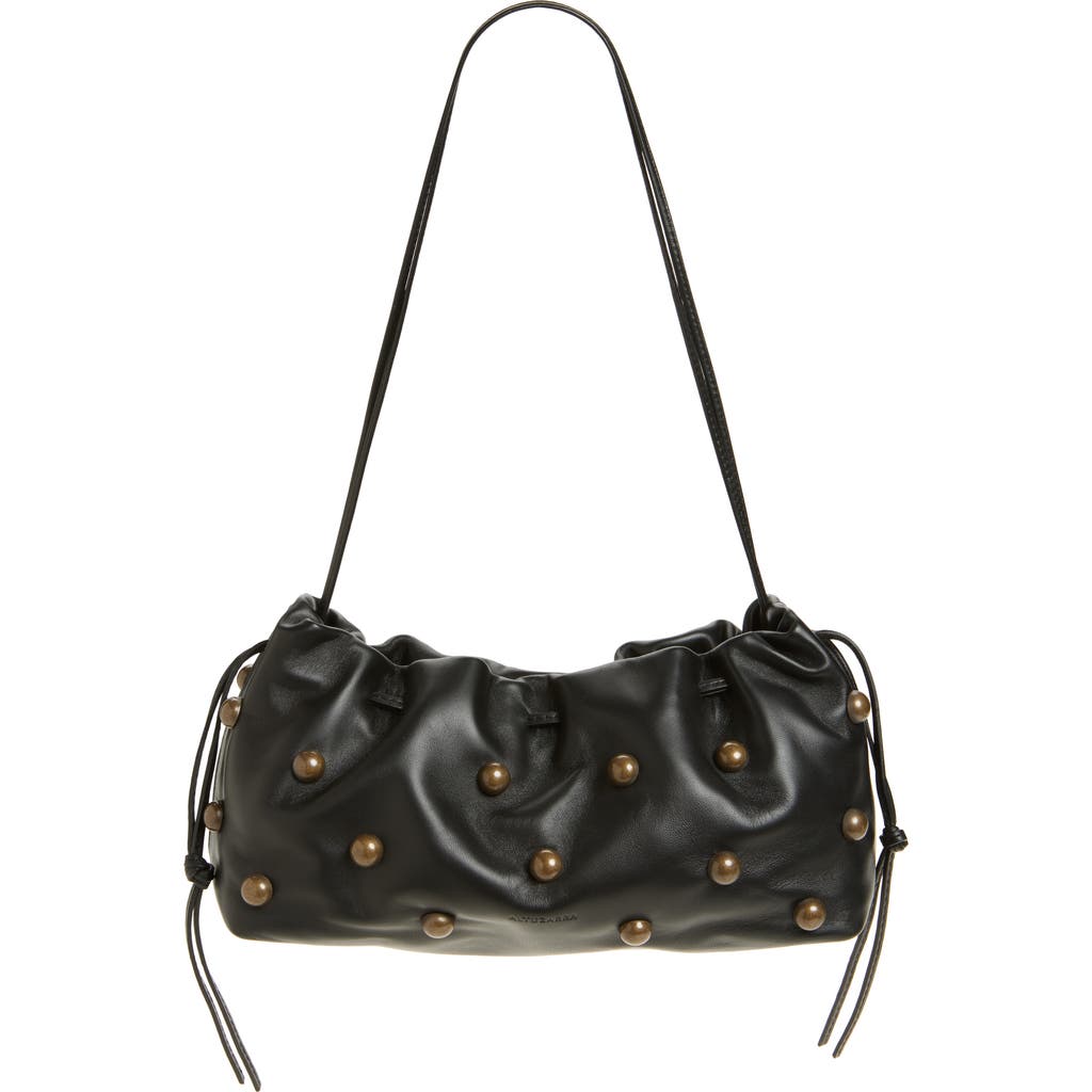 Altuzarra Drawstring Studded Leather Clutch In Multi