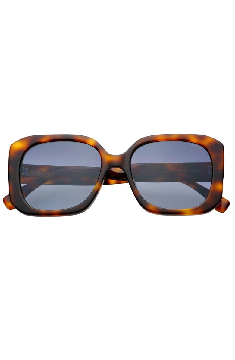 FREYRS Eyewear Vivian Square Sunglasses, Main, color, Brown Tortoise
