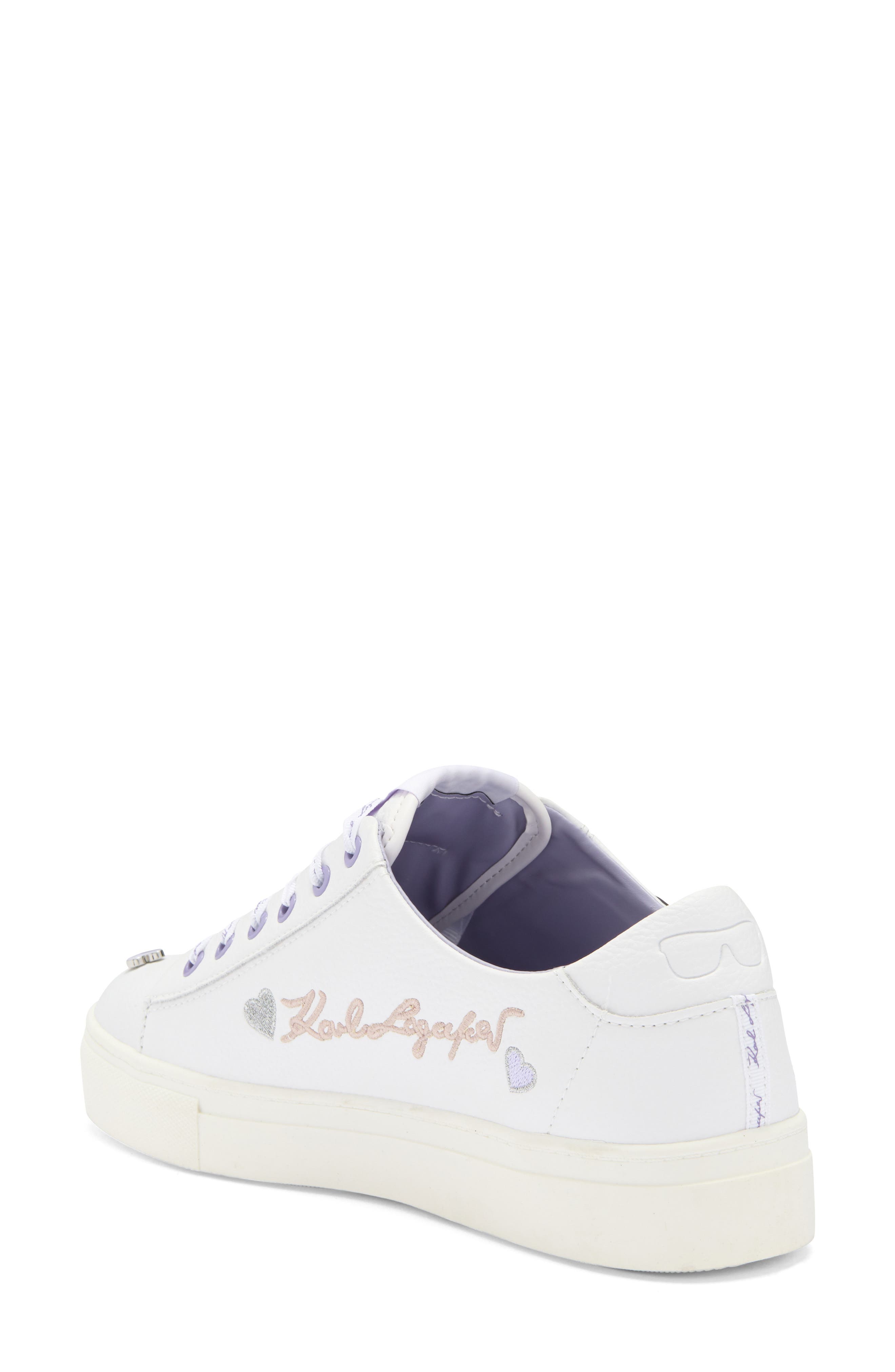 Cate Pins Lace-Up Sneaker, Alternate, color, WHITE/ PERIWINKLE