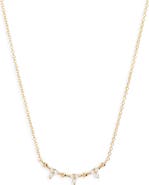 Dana Rebecca Designs Poppy Rae Diamond Curved Pendant Necklace