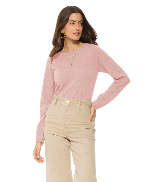 Ultralight Cashmere Raglan Crew Neck Sweater