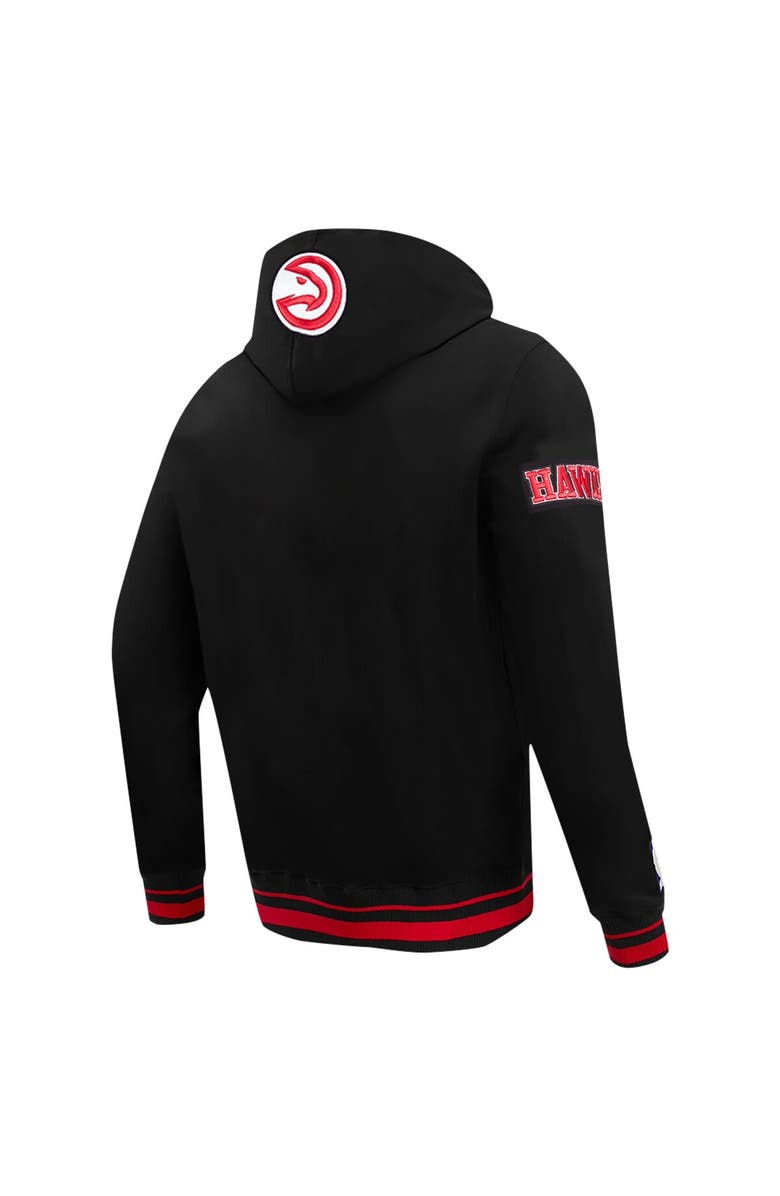 PRO STANDARD Men's Pro Standard Black Atlanta Hawks Script Tail Pullover Hoodie, Alternate, color, 