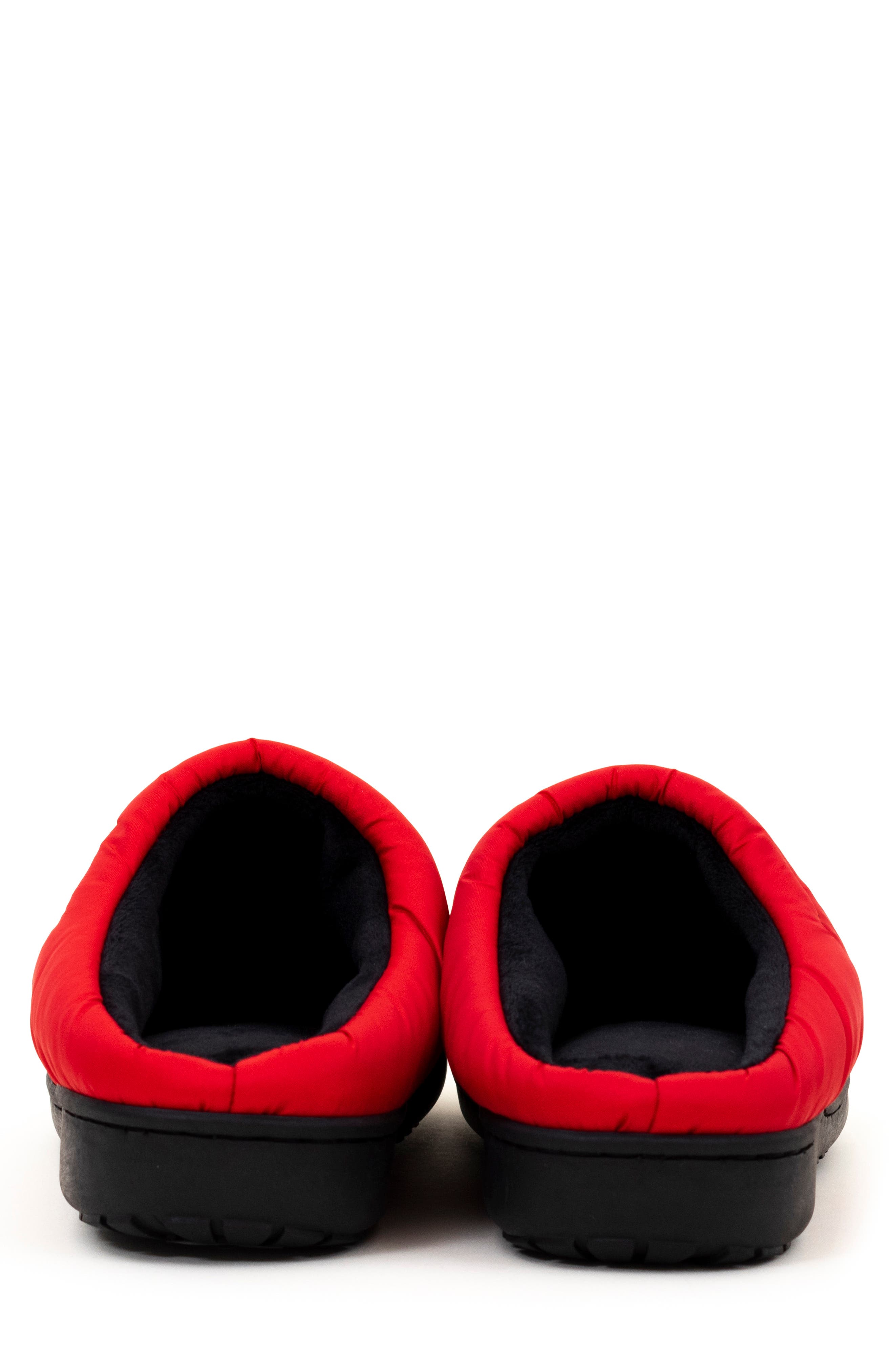 SUBU Gender Inclusive Indoor/Outdoor Puffer Slipper, Alternate, color, Red