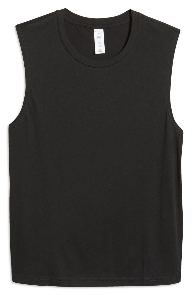 Alo The Triumph Sleeveless T-Shirt, Alternate, color, 