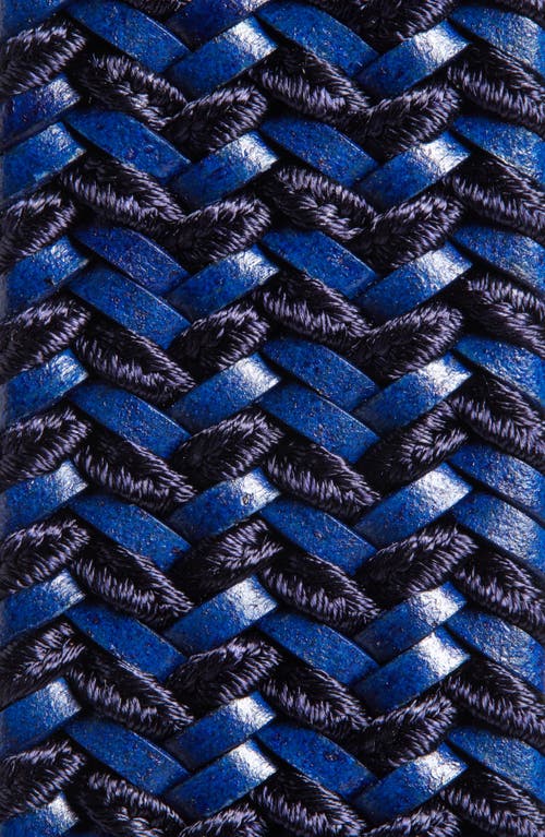 Torino Braided Belt In Navy
