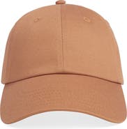 Favorite Daughter Cotton Twill Leather Strap Baseball Cap