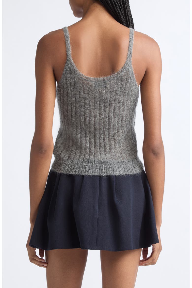 Wool & Mohair Blend Rib Sweater Camisole, Alternate, color, GREY