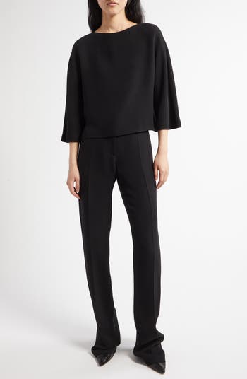 The Row Selvie Silk Straight Leg Pants | Nordstrom