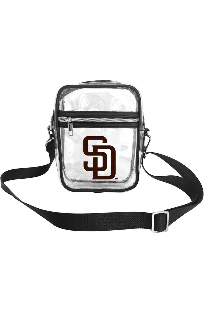 LOGO BRANDS San Diego Padres Mini Clear Crossbody Bag, Main, color,