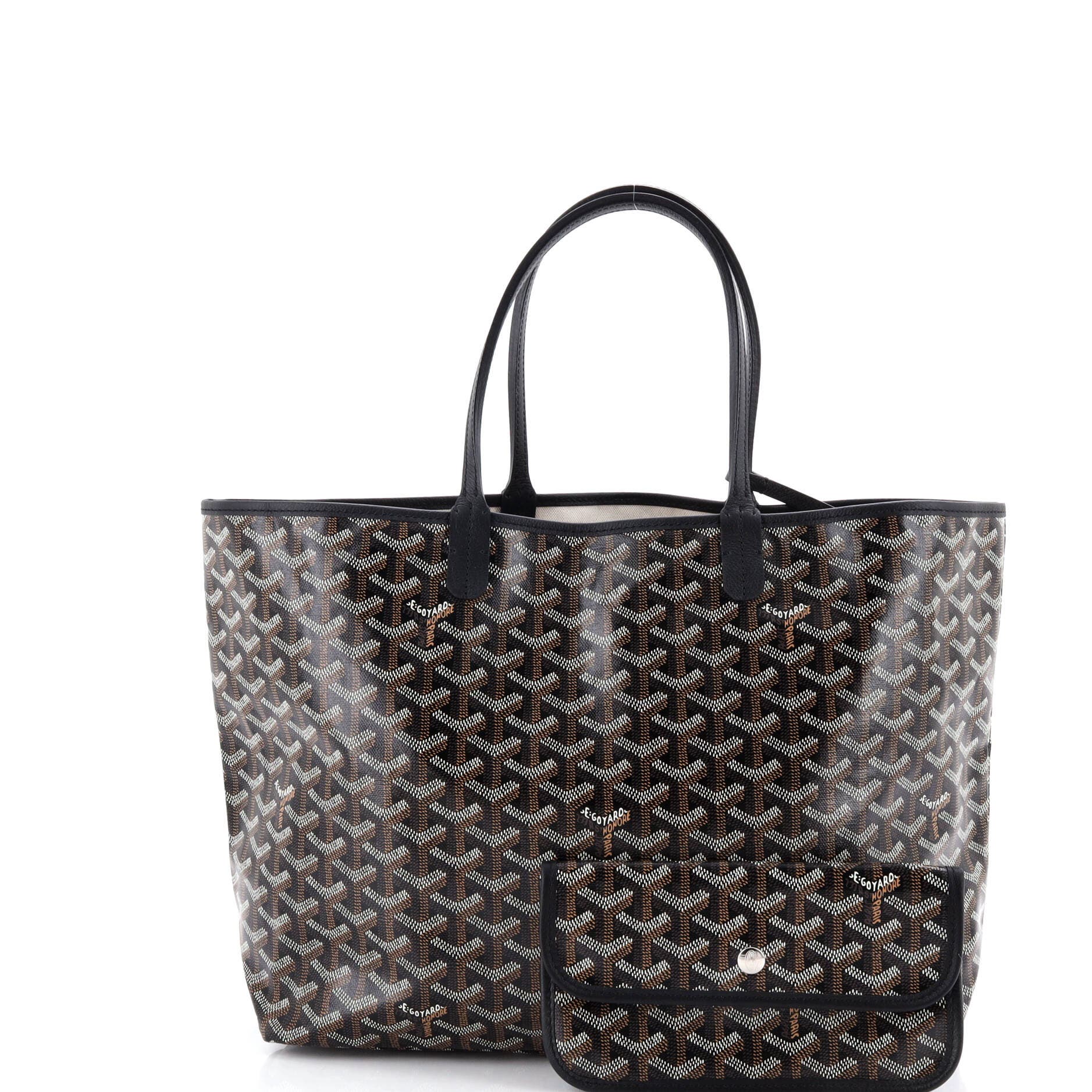Pre-Owned Goyard Saint Louis Tote Coated Canvas PM, Alternate, color, Black