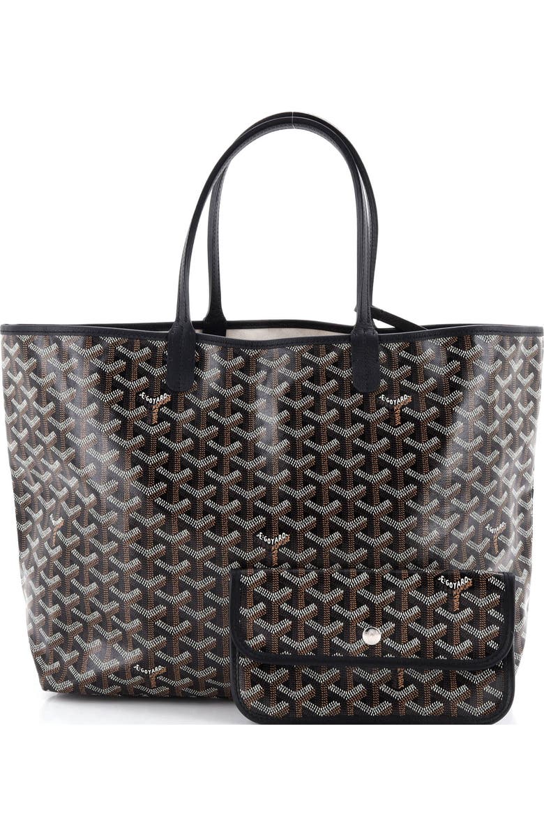 Pre-Owned Goyard Saint Louis Tote Coated Canvas PM, Alternate, color, Black