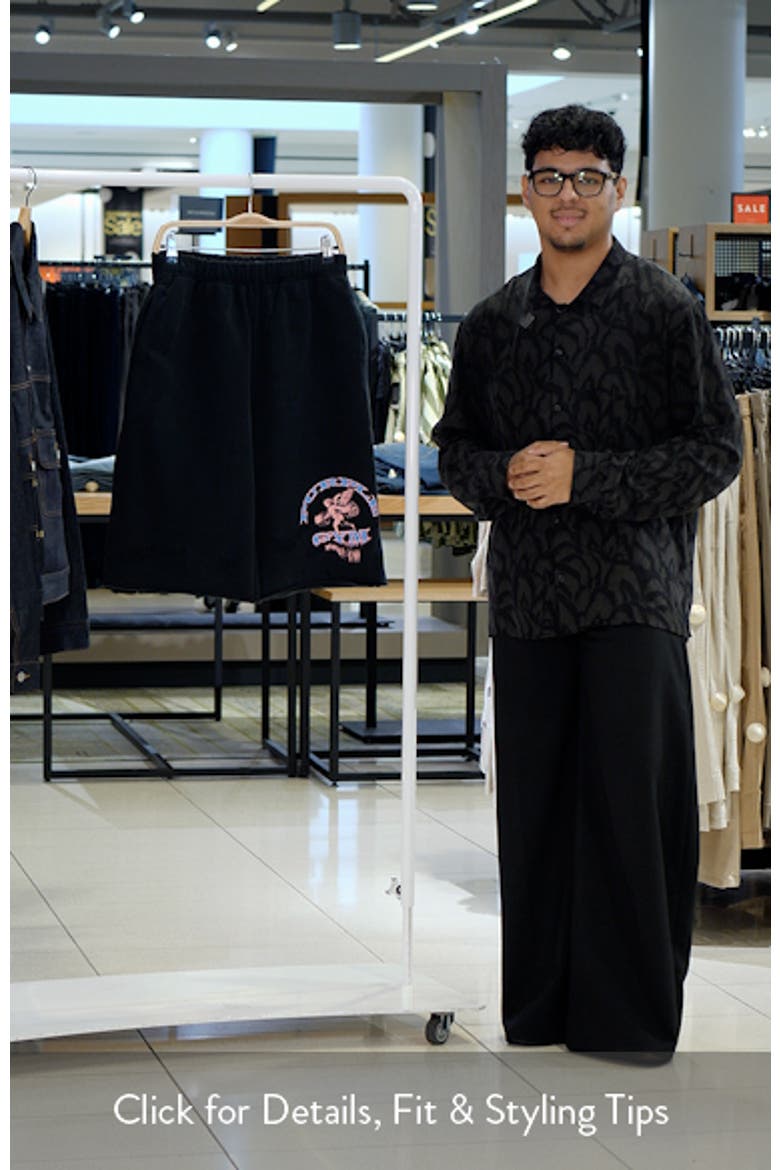 Logo Graphic Relaxed Fit Cotton Shorts video