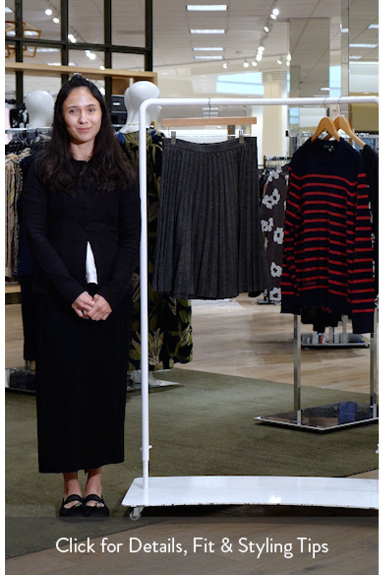 Pleated Herringbone Skirt video