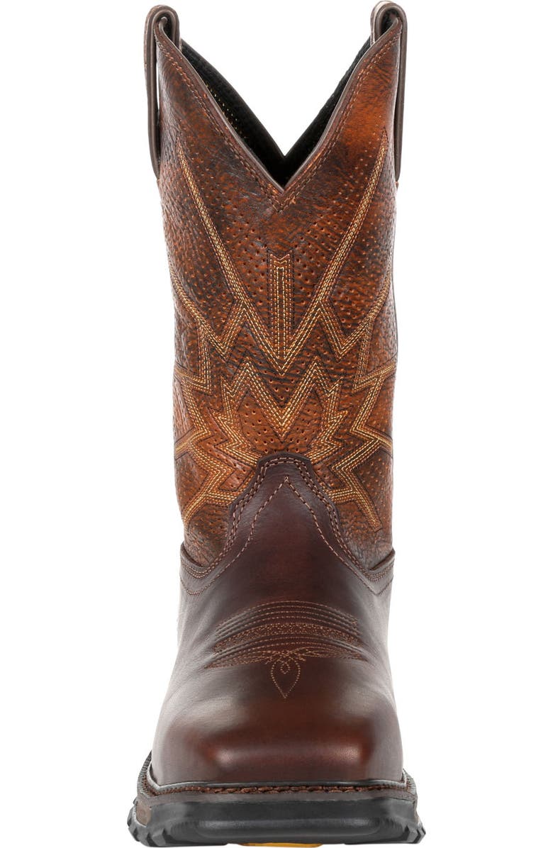 DURANGO Steel Toe Ventilated Pullon Work Boot, Alternate, color, Tobacco