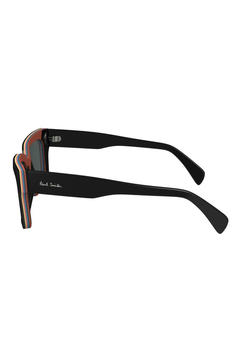 Kenton 52mm Rectangular Sunglasses, Alternate, color, BLACK MULTI-STRIPE