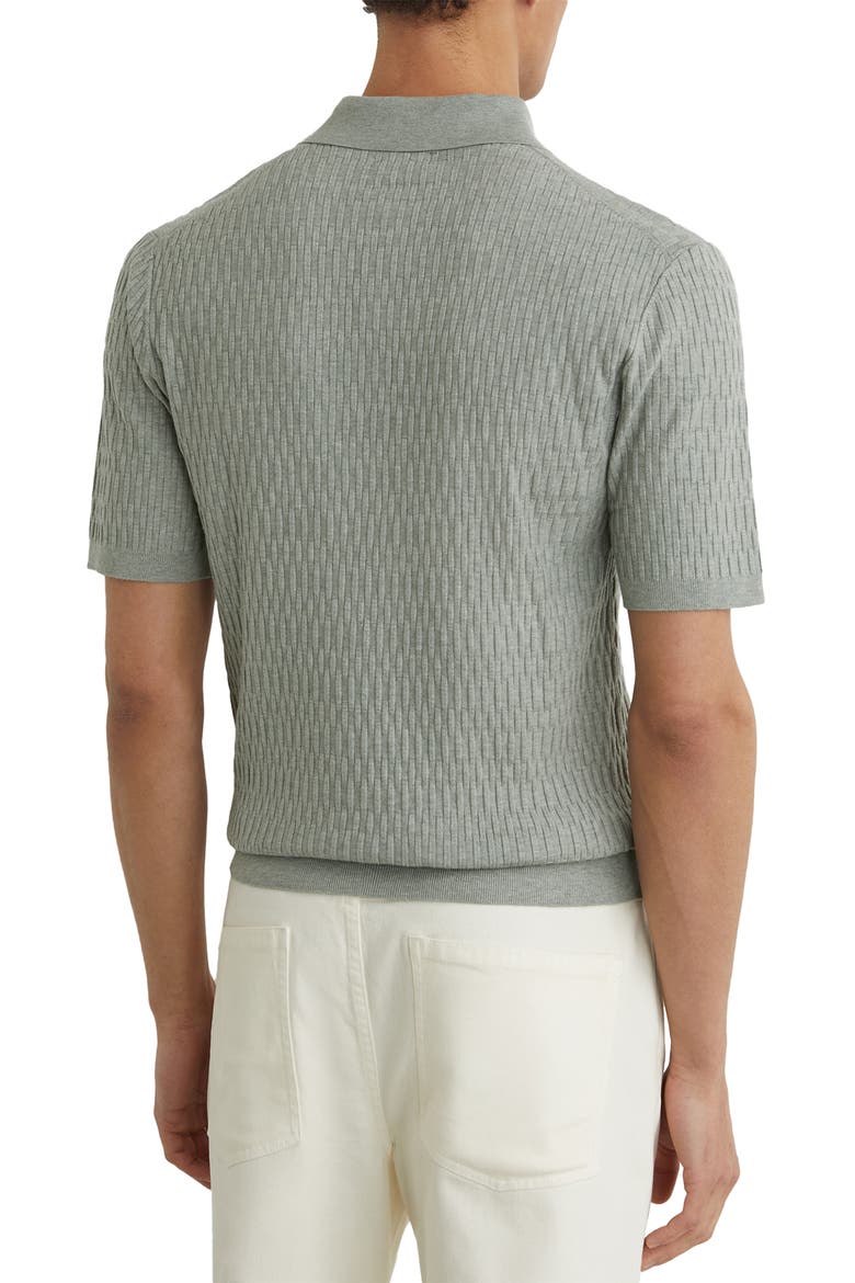 Era Basket Weave Knit Polo Sweater, Alternate, color, SOFT SAGE