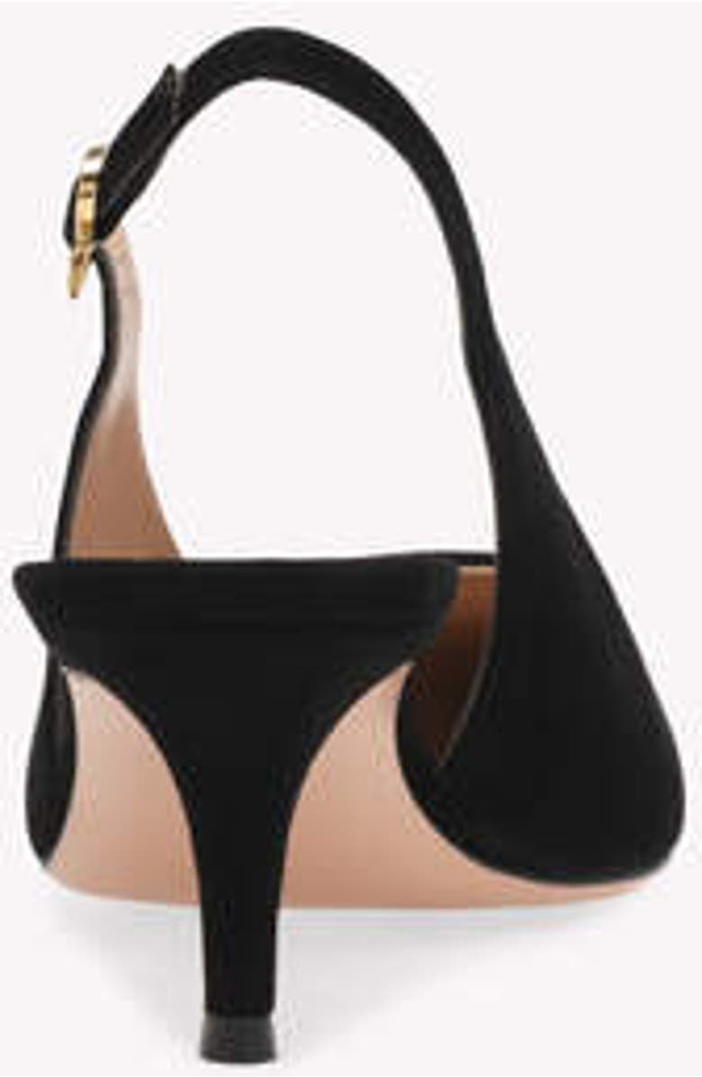 Gianvito Rossi Robbie Sling 55 Pump, Alternate, color, Black