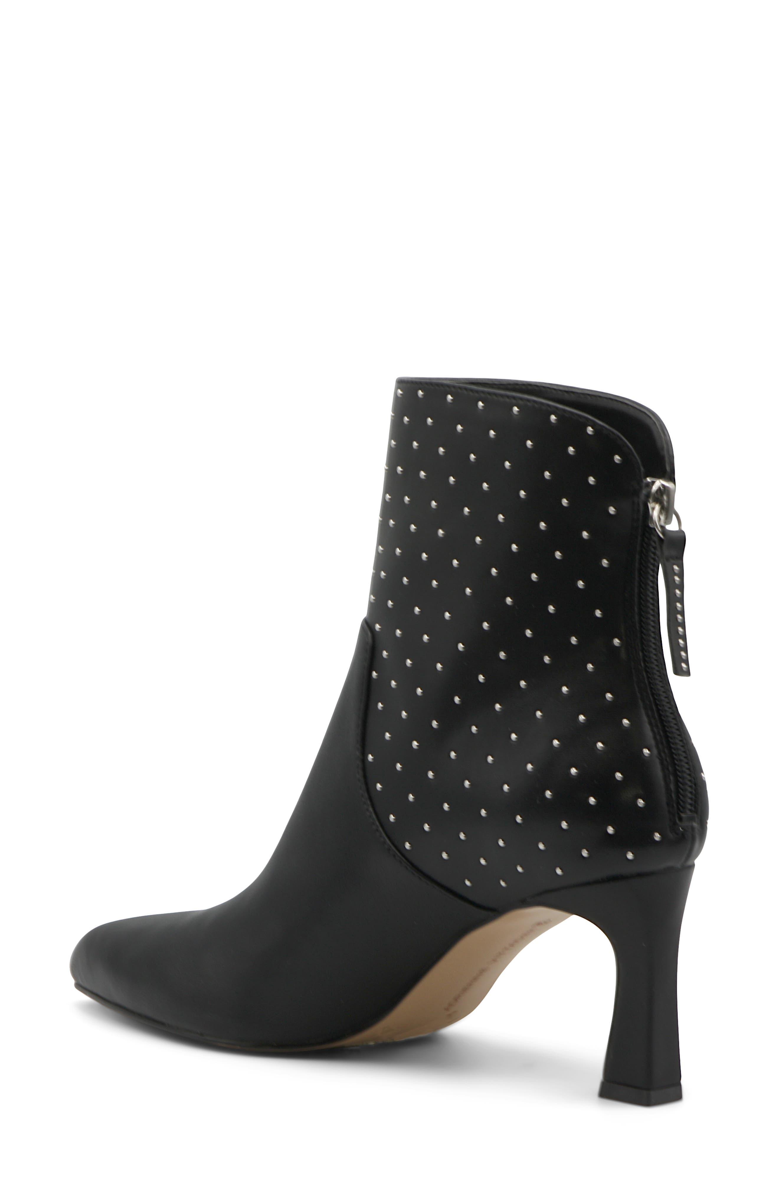 Adrienne Vittadini Sammy Studded Bootie, Alternate, color, Black Sm