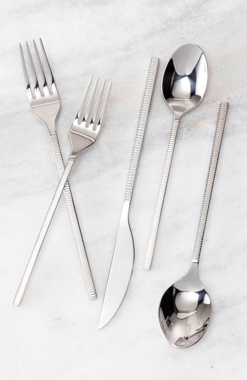 Fortessa Shoji 20-piece Place Setting In Silver