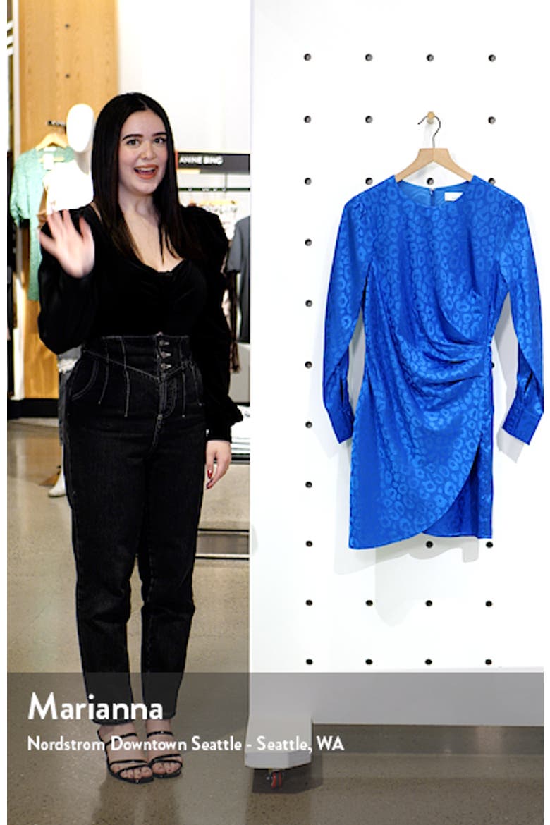 Isabella Draped Long Sleeve Minidress video