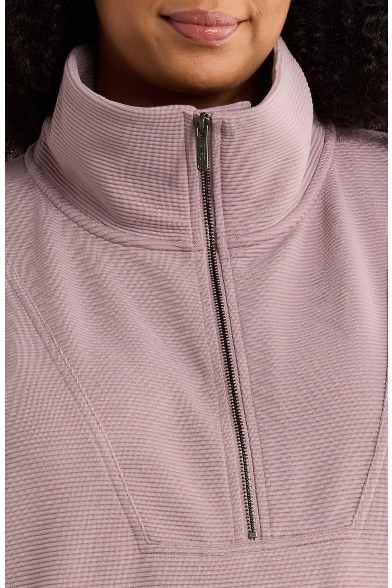 Kickback Ottoman Half Zip Tunic, Alternate, color, PURPLE DOVE