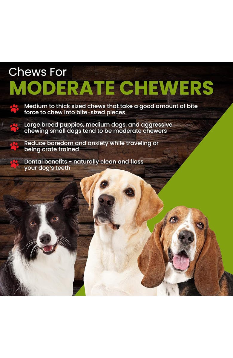 Sancho & Lola's Closet Sancho & Lola's Bully Sticks for Dogs 6-Inch Standard (5 Count) Dog Chews, Alternate, color, Brown